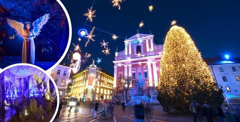 Uzivajte u adventskom ozracju LJUBLJANJE i u ZIVIM JASLICAMA U POSTOJNSKOJ JAMI uz bozicnu glazbu i igru svjetla