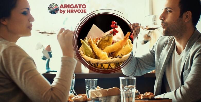 Japanski restoran Arigato by Hrvoje  fuzija okusa uz govedji jezik sa sojom i mladim lukom tempuru od kozica riba i povrca te kaarage mariniranu piletinu s tapiokom