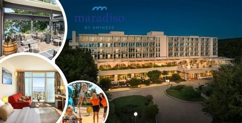 EARLY BOOKING Odmor u Magal Maradiso Hotelu 3 by Aminess  4 nocenja s polupansionom za 2 odrasle osobe i do 2 djece u Njivicama na Krku u modernom ambijentu