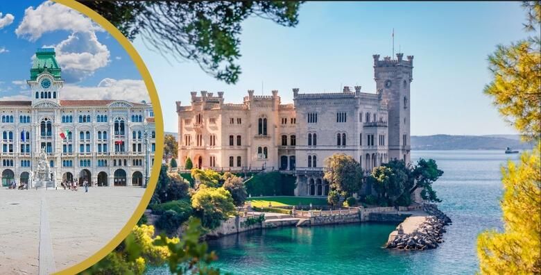 Razgledajte TRST i najpoznatiju trscansku gradjevinu dvorac MIRAMARE okruzenu prekrasnim parkom smjestenu na samom rubu mora
