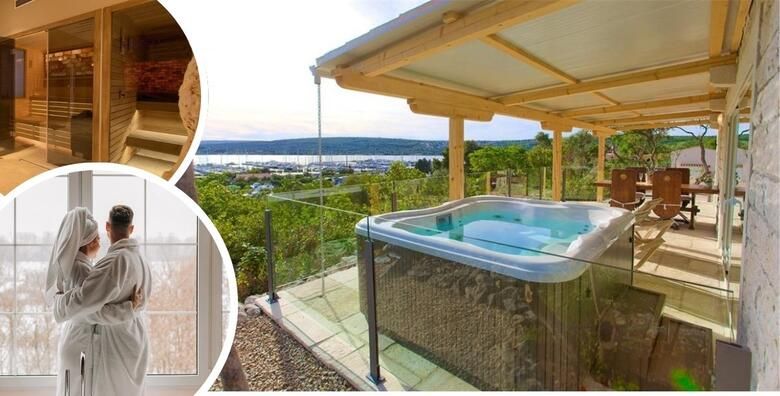 Luksuzne mobilne kucice Kanajt 4  wellness uzivanje na otoku Krku uz 1 ili vise nocenja s doruckom za do 6 osoba uz koristenje 4 vrste sauna i jacuzzija