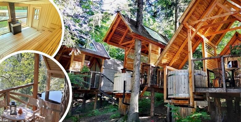 RIBNO ALPINE GLAMPING  2 nocenja s doruckom i 1x vecerom za 2 odraslih  GRATIS paket za 2 djece do 11 99 godina u glamping kucici s drvenom kadom s toplom vodom
