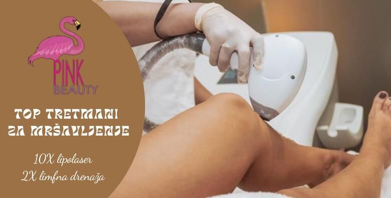 Smanjite masne naslage uz 10 tretmana lipolasera i 2 tretmana limfne drenaze u Pink Beauty centru