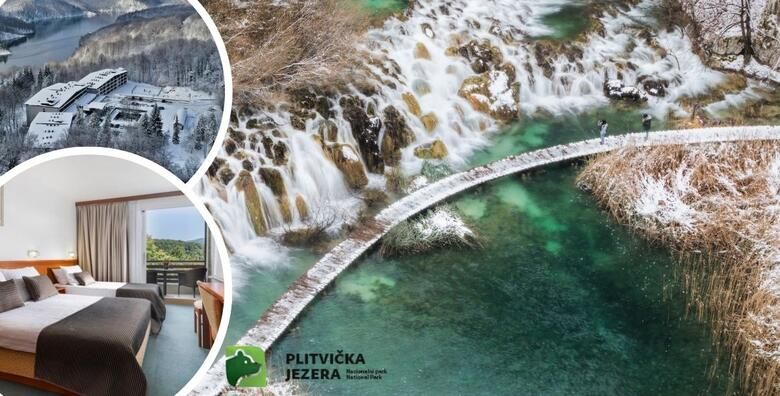 NP PLITVICKA JEZERA  zimska obiteljska idila u srcu Plitvica uz 2 nocenja s polupansionom za 2 osobe  GRATIS paket za do 2 djece u Hotelu Jezero 3 