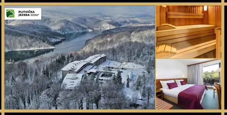 NP PLITVICKA JEZERA  zimska obiteljska idila u srcu Plitvica uz 2 nocenja s polupansionom za 2 osobe  GRATIS paket za do 2 djece u Hotelu Jezero 3 