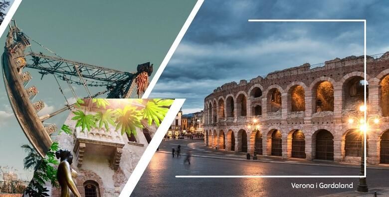 VERONA I GARDALAND  posjetite romanticnu Veronu i odmorite uz 1 nocenje s doruckom u hotelu 4 te se zabavite u najpoznatijem talijanskom zabavnom parku