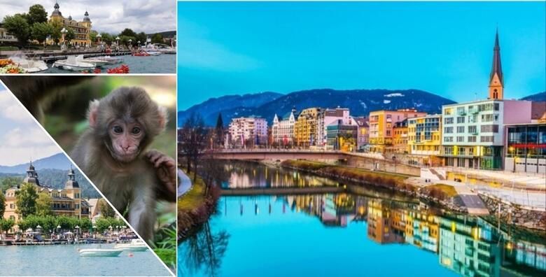 Posjetite grad andjela VELDEN JEZERO WÖRTHERSEE te PLANINU MAJMUNA sa vise od 150 japanskih makaka majmuna i razgledajte povijesnu jezgru grada VILLACHA