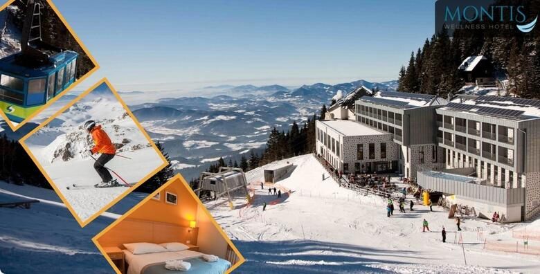 SKIJANJE U SLOVENIJI  2 nocenja s polupansionom za dvoje  gratis paket za 1 dijete u Wellness Hotelu Montis 4 uz skijaske karte i wellness