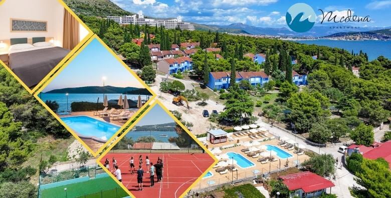 Odmor uz more u Apartmanima Medena 4  3 nocenja s polupansionom za 2 ili 4 osobe  gratis paket za 1 dijete do 11 99 godina uz pristup bazenima i sportskim terenima