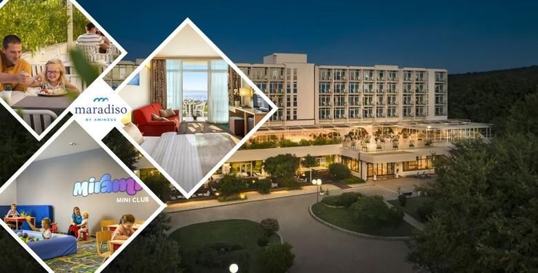 POSEBNA PONUDA TOP TERMINI u Magal Maradiso Hotelu 3 by Aminess  4 ili 7 noci s polupansionom za 2 ili 3 odraslih i do 2 djece u Njivicama na Krku u modernom ambijentu