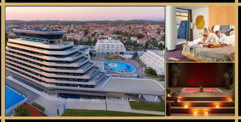 Vas proljetni bijeg uz more u hotelu Olympia Sky 4  Vodice  2 nocenja s polupansionom za 2 osobe i do 2 djece uz koristenje unutarnjeg bazena i wellness centra