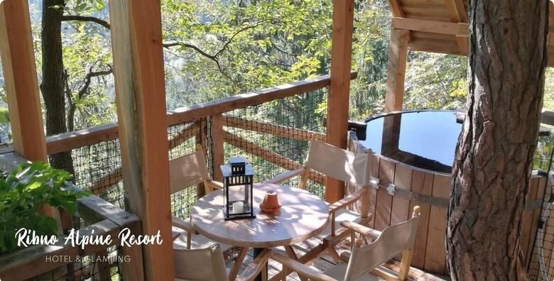 RIBNO ALPINE GLAMPING  2 nocenja s doruckom i 1x vecerom za 2 odraslih  GRATIS paket za 2 djece do 11 99 godina u Sloveniji