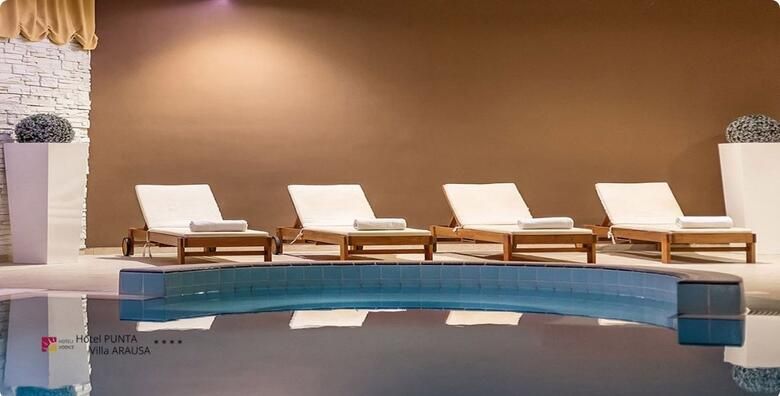 ALL INCLUSIVE LIGHT PROLJETNI ODMOR u Hotelu Punta 4 ili Villi Arausi Vodice  2 noci za 2 osobe  GRATIS paket za 2 djece uz koristenje Spa zone unutarnjeg bazena i sauna