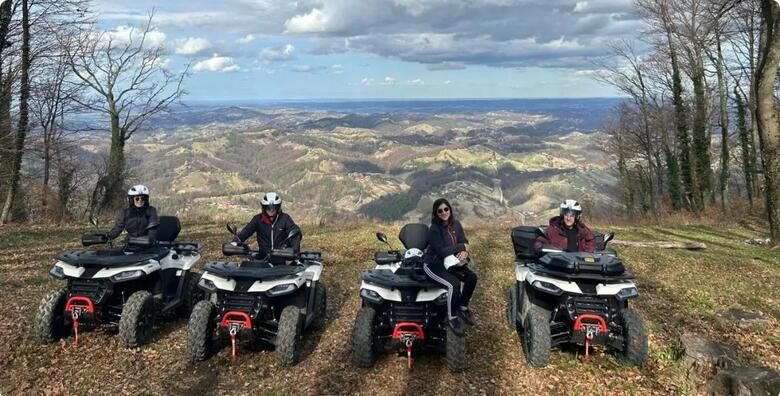 QUAD AVANTURA po krajolicima Trakoscana za 2 osobe uz ukljucenu opremu i vodica u organizaciji Trakoscan Adventure