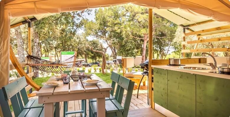 Maistrin kamp Amarin 4  ROVINJ  2 nocenja za do 4 osobe u glamping satoru