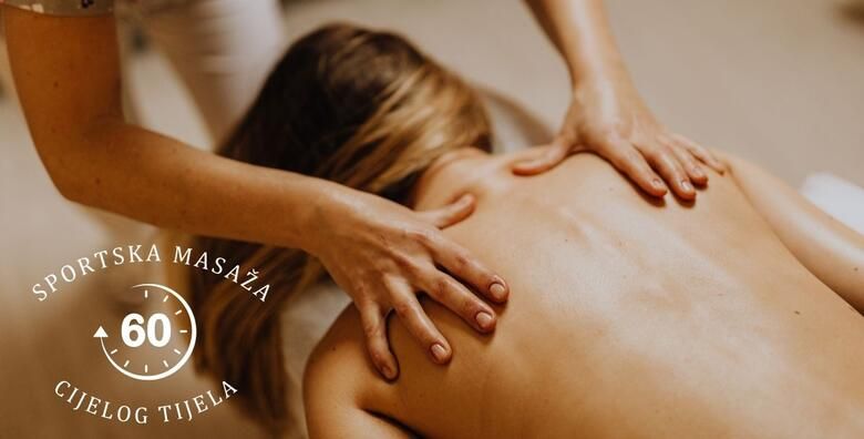 Sportska masaza cijelog tijela u izvedbi medicinskog terapeuta u Jean d`Arcel Medical  Beauty Institutu u trajanju 60 minuta