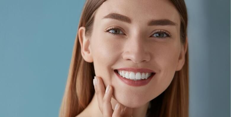 4 kompozitne ili keramicke krunice uz koje cete ispraviti oblik boju velicinu ili polozaj zuba u ordinaciji Dentique Dental Ofifice