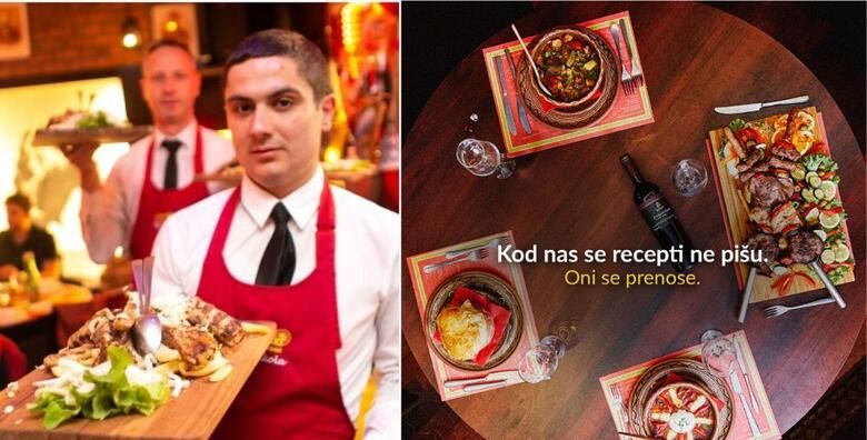 Makedonski restoran Sv Nikola  uzivajte u ponudi za 4 osobe uz platu Aleksandrov mac tavu Nikola tavce gravce sezonsku salatu i domaci kruh