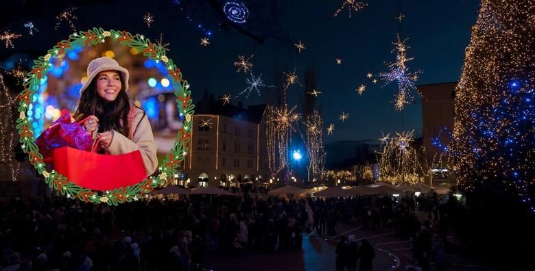 ADVENT I SHOPPING U LJUBLJANI  obavite soping i razgledajte slovensku prijestolnicu s jednom od najatraktivnijih bozicnih rasvjetnih instalacija u ovom dijelu Europe